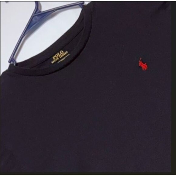 Polo Ralph Lauren Other - * SOLD * Polo Ralph Lauren Mens Size M Black Long Sleeve T-Shirt With Red Pony